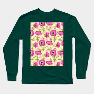 Anemone With Ladybirds Long Sleeve T-Shirt